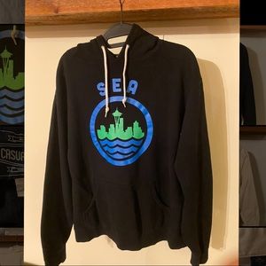 Casual Industrees - SEA hoodie BLACK - LARGE